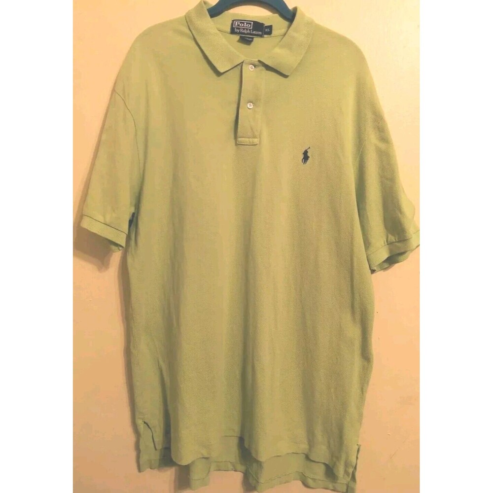 Polo Ralph Lauren  Men's Size XL Lime Green S/S Golf Polo Shirt 100% Cotton